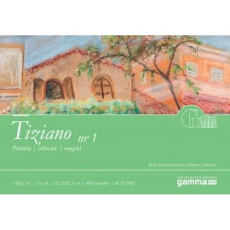 Альбом для пастелі GAMMA Tiziano 22,5 x 32,5 160г/м 15арк MIX5 (проклійка 1бік)