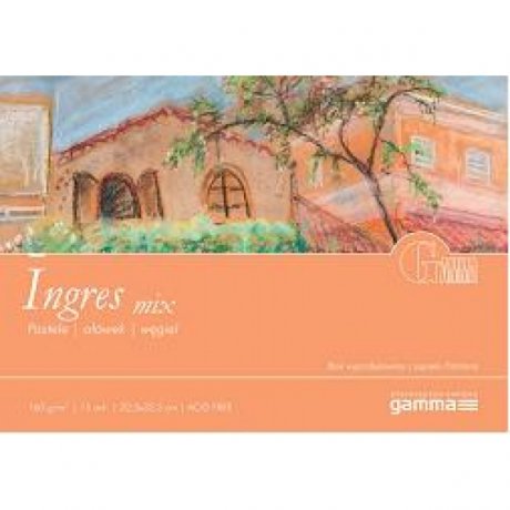 Альбом для пастели GAMMA Ingres 22,5 x 32,5 160г / м 15лист ghiaccio (проклейка 1бок)